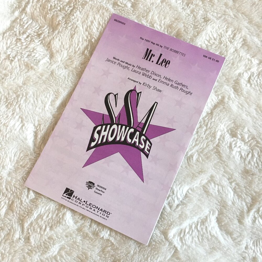 5/$25 'Mr. Lee' Pop Hit Vocal Arrangement Music Sheets
